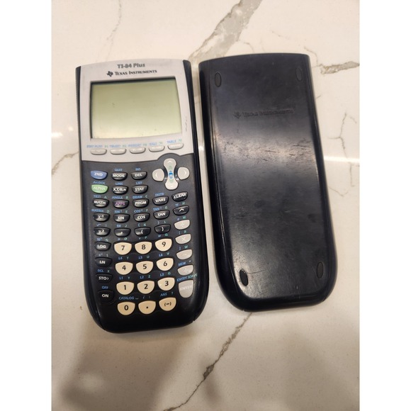 Texas Instruments TI-84 Plus Graphing Calculator With Cover Tested Works - Picture 1 of 8